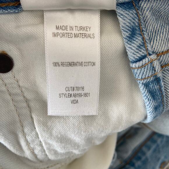 Agolde Vida High Rise Relaxed Straight Denim Shorts Size 29 NWT - Picture 3 of 8